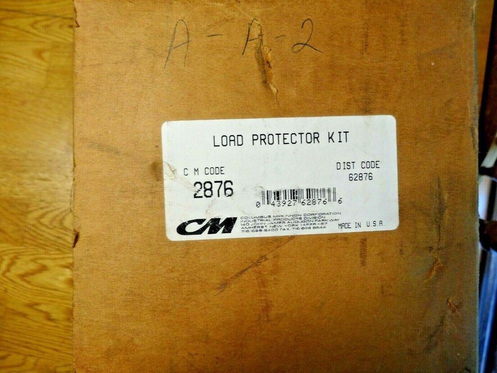 CM Hoist Load Protector Kit 2876. NEW sealed in box.