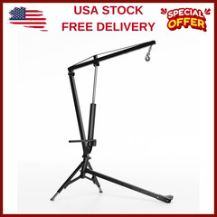 1000Lbs Receiver Hitch Mounted Hydraulic Truck Crane,360° Swivel Truck Bed Crane