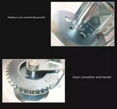 Manual Winch with Bidirectional Self-Locking Hand Crank for Household Towing