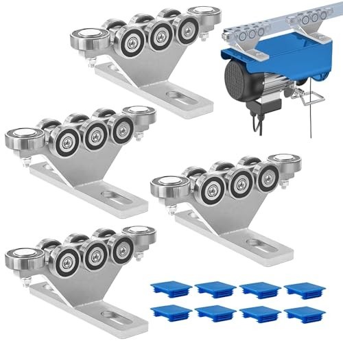 6+2 Wheel Unistrut Trolley – Silent Electric Hoist for 1-5/8″ Strut Channels