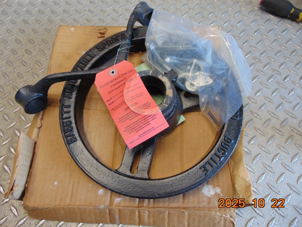 BABBITT STEAM SPECIALTY No. 2-1/2 ADJUSTABLE SPROCKET