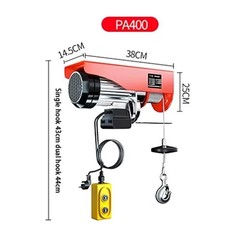 220V Household Small Crane 1/0.5 Tons Winch Hoist Winch Lift Crane