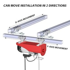 6 Wheel Hoist Trolley with Rollers – Strut Trolley for Electric Hoist – Fits 1-5