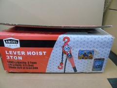 Amoel 3 Ton Lever Chain Hoist Model HSH-3 Heavy Duty 5′ Lift