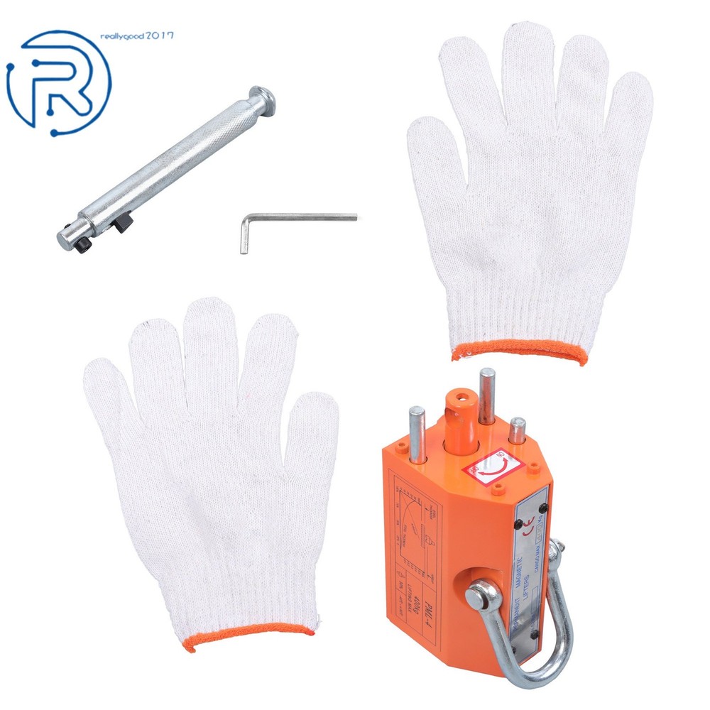 880 lbs/400 kg Magnetic Lifter Lifting Magnet 2.5 Safety Factor Neodymium Hoist