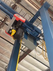 KONE Gorbel Adjustable 18 Ft Height Gantry Crane 2 Ton 4000 LBS 16 FT Span Hoist