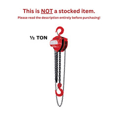 CMCO – COFFING LHH HAND CHAIN HOIST – 1/2 TON CAPACITY – 10 FT LIFT