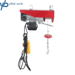 PA200 440lbs Electric Hoist w/ 14ft Remote, 110V 510W Motor, Dual Hook System