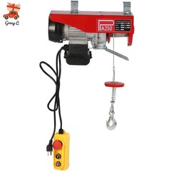 PA250 510W Electric Hoist 110V 125kg/250kg Cable Winch With Wired Remote