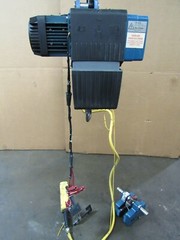DEMAG ELECTRIC CHAIN HOIST 1/1 H5 V7,2/1,8 440/480V 2200LBS 200″ DROP W/ TROLLEY