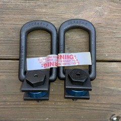 Jergens Alloy Steel SP2000 Side Pull Metric Hoist Ring 725 Kg Load Limit Lot X2