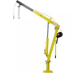 Hydraulic Pickup Truck Bed Crane, Jib Hoist with Extendable Boom, Swivel Base fo