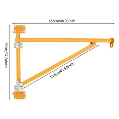 Wall Mount Crane Bracket Alloy Steel Hoist Bracket Crane Swing Arm with Pole