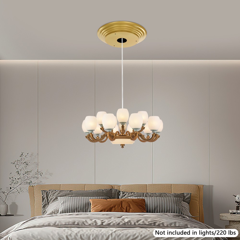 Electric Hoist Decorative Chandelier Cover Round Ceiling Mount Hoist Lifer Cover