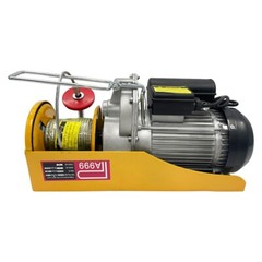 220V Electric Rope Hoist Winch with Wire Rope and Mount Plate 2000 lb