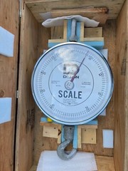 DILLON P 500 500 LB HANGING CRANE DIAL FACED SCALE WITH SHACKLE & HOOK BOXED