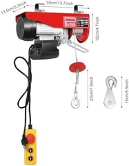 440 LBS Electric Hoist Winch 110V Electric Winch with Wired Remote Control & …