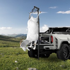 272kg/600lbs Vehicle Mounted Truck Deer Hoist Game Lifting Hoist Manual Crane
