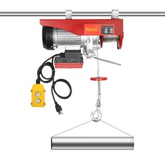 850W Electric Hoist 880 lbsCrane Winch Wired Remote Control Electric Lift