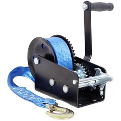 2000lbs Heavy Duty Boat Trailer Winch with 26FT Strap Portable Hand Crank Winch