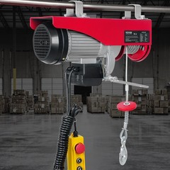VEVOR Electric Hoist 440lbs Crane Winch with Wired Remote Control 480W 110V