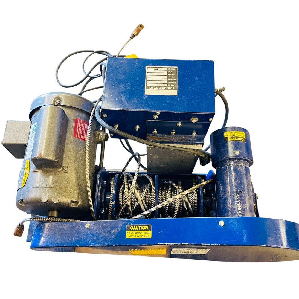 My-Te 510/9D Heavy Duty Winch Hoist 2000LB with Baldor L3507M Motor 3/4 HP