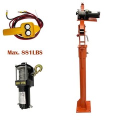 Electric Davit Crane 360 Swivel Electric Winch Winding Engine Indoor Lift Up 12V