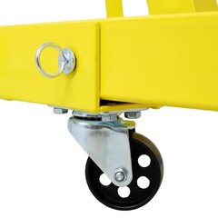 2 Ton Folding Engine Hoist Heavy Duty Steel Crane with 6 Casters