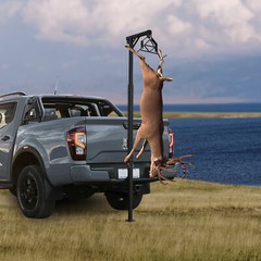 272kg/600lbs Vehicle Mounted Truck Deer Hoist Game Lifting Hoist Manual Crane