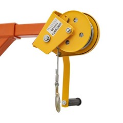 Air Conditioner Lifting Crane Bracket A/C Lifting Tool W/1200lbs Hand Winch